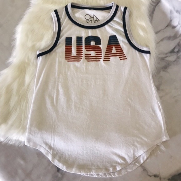 ✨HP✨ CHASER Jersey USA Vintage Muscle Tank Top Shirt - Picture 6 of 12